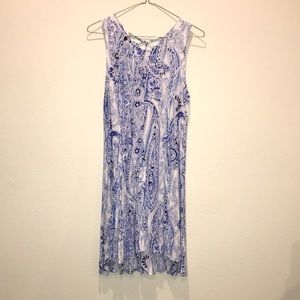 Altar’d State Blue Paisley Print Mini Dress Small